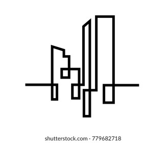Modern City skyline vector illustration