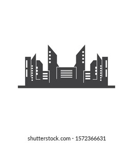 modern city skyline vector landscape illustration design