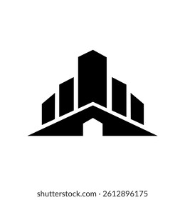 Modern City Skyline Vector Logo Design for Real Estate and Construction Branding