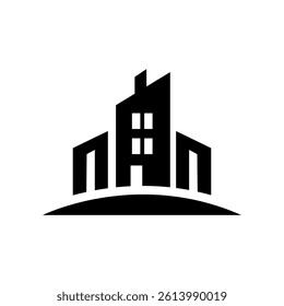 Modern City Skyline Vector Logo Design for Real Estate and Construction Branding
