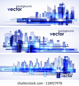 Modern cityscape concept background