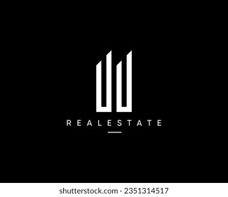 Composición moderna de diseño de logotipo de paisajes urbanos para la identidad empresarial. Símbolo de diseño vectorial de vista de ciudad abstracta.