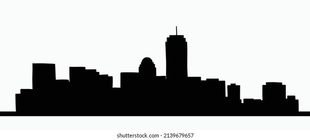 diseño moderno de diseño de líneas horizontales en el horizonte de la ciudad dibujando un doodle sobre fondo blanco. ilustración vectorial.