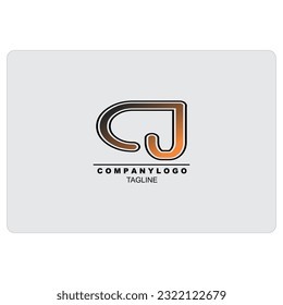 Moderner CJ-Brief-Logo-Vektor, kostenloses Design.