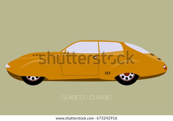 modern classic car, side view of car, automobile,\
motor vehicle