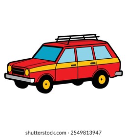 Modern and Classic Car Vector Illustration . Sleek Vehicle Design