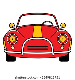 Modern and Classic Car Vector Illustration . Sleek Vehicle Design