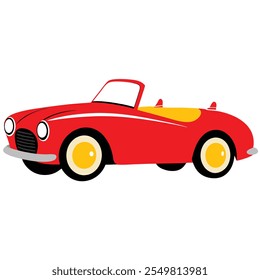 Modern and Classic Car Vector Illustration . Sleek Vehicle Design