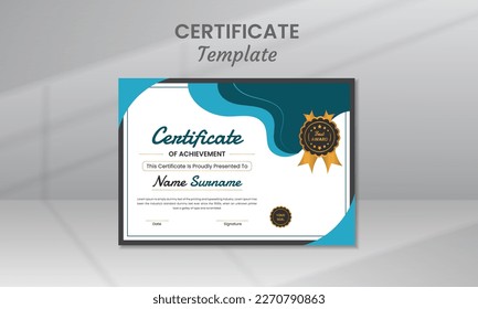Modern Classic Certificate Template  Design  