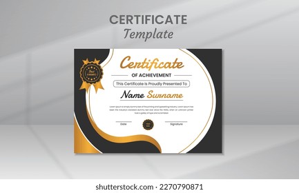 Modern Classic Certificate Template  Design  
