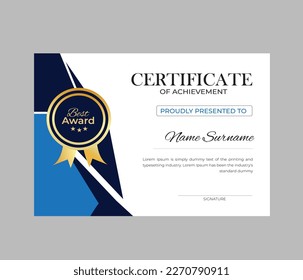 Modern Classic Certificate Template  Design  