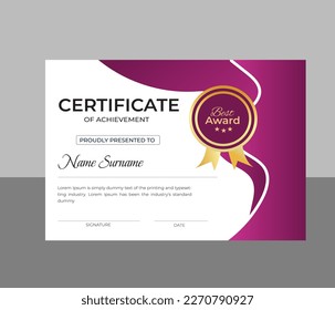 Modern Classic Certificate Template  Design  