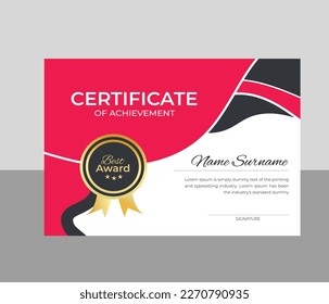Modern Classic Certificate Template  Design  