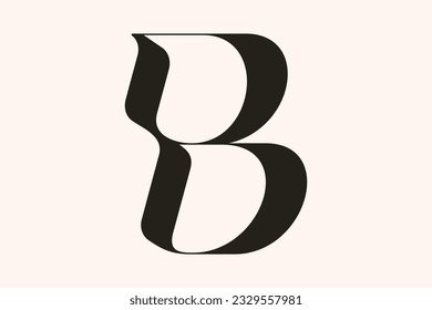 Modern classic design font vector