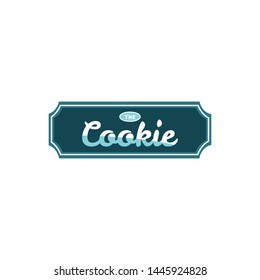 Modern Classic Label Badge logo vector design for cookie brand