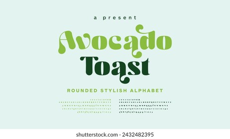 Modern classic lettering alphabet. Elegant typography from a to z and number. Vector illustration word