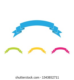 Modern Classic Ribbon Tittle Banner Template for e-commerce promotions technology business health with modern high end look