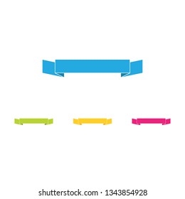 Modern Classic Ribbon Tittle Banner Template for e-commerce promotions technology business health with modern high end look