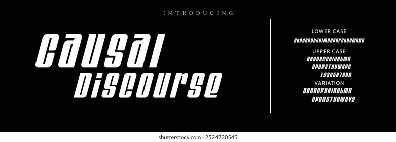 modern and classic sans serif font with a unique style and fancy look. This typeface is perfect for an elegant luxury logo, book or movie title design, fashion brand, magazine, clothes.