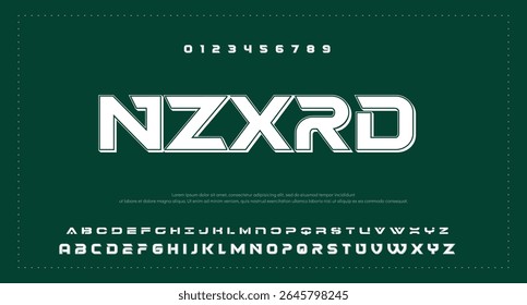 Modern and classic sans serif font with a unique style and fancy look. This typeface is perfect for an elegant luxury logo, book or movie title design, fashion brand, magazine, clothes.