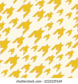 Modern classic seamless pattern. Houndstooth vector background. Eccentric disproportionate abstract fashion print for fabric, paper, packaging