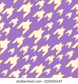 Modernes klassisches, nahtloses Muster. Houndstooth, Vektorhintergrund. Eczentrische, unverhältnismäßig abstrakte Modedrucke für Gewebe, Papier, Verpackungen