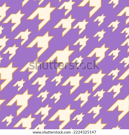 Modern classic seamless pattern. Houndstooth vector background. Eccentric disproportionate abstract fashion print for fabric, paper, packaging