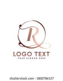 Eine moderne klassische Schrift-R-Logo-Vorlage, Vektor-Logo für Unternehmen und Firmenidentität 