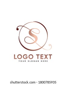 A modern classic typeface S logo template, Vector logo for business and company identity 