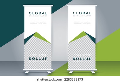  modern clean banner for global business solution