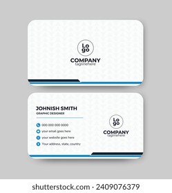 Modern  Clean business card, Abstract Minimalist visiting card