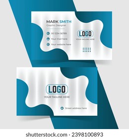 Modern and clean business card design template