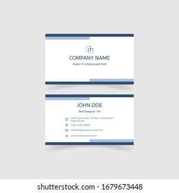 Modern and clean business card template. Color and harmonious composition. Vector illustration eps10.
