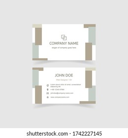 Modern and clean business card template. Color and harmonious composition. Vector illustration eps10.