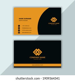 Modern and Clean Business Card Template. vector business card.