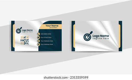 Modern clean business card template 