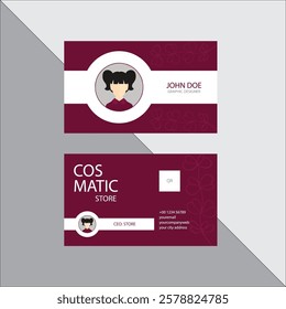 Modern and clean business card template design