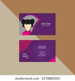 Modern and clean business card template design 