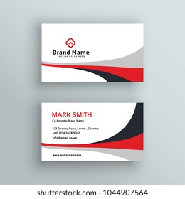 modern clean business card vector design