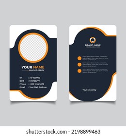 Modern and Clean Business id Card Template Design
