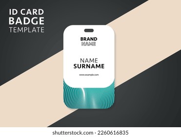 Modern and clean business id card template. professional id card design template
