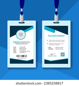 Modern and clean business id card template