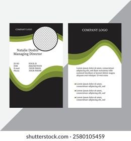 Modern and Clean Business id Card Template Design