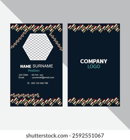 Modern and Clean Business id Card Template Design