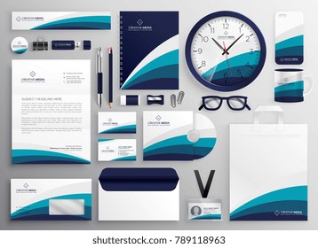 modern clean business stationery set for your brand