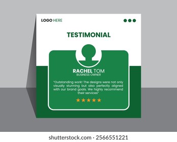 Modern and Clean Client Testimonial Design