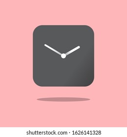 modern and clean clock icon