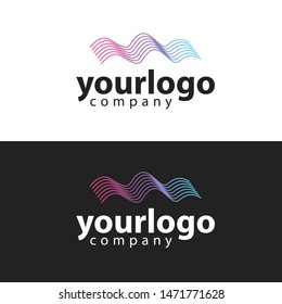 Modern and clean company logo design with gradient