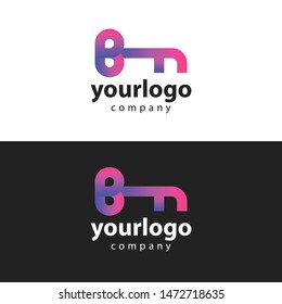 Modern and clean company logo with gradient