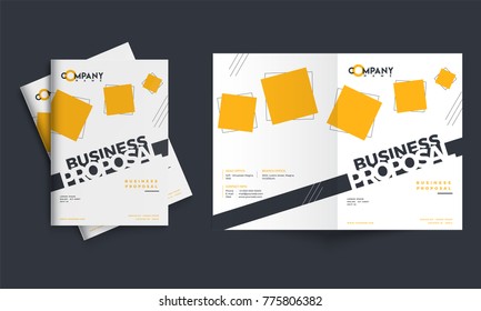 Modern clean cover for business proposal, annual report, brochure, flyer, leaflet, corporate presentation